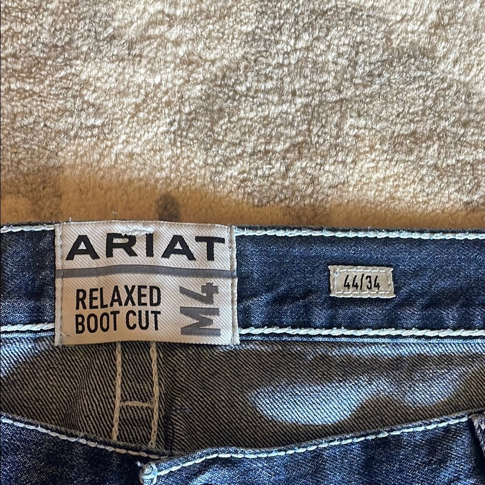 Ariat Men's Straight Jeans - Dark Blue - Picture 2 of 3